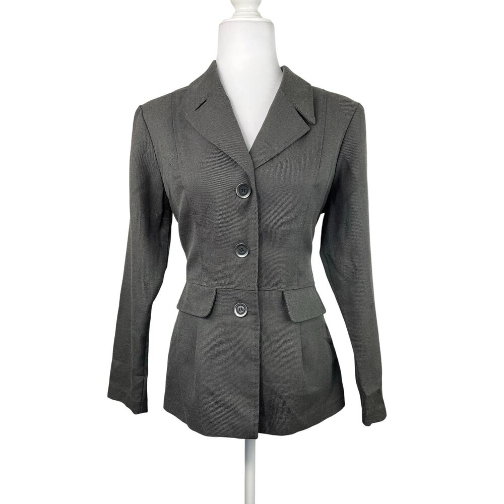 ALYN PAIGE Vintage 3-Button Gray Blazer Jacket
